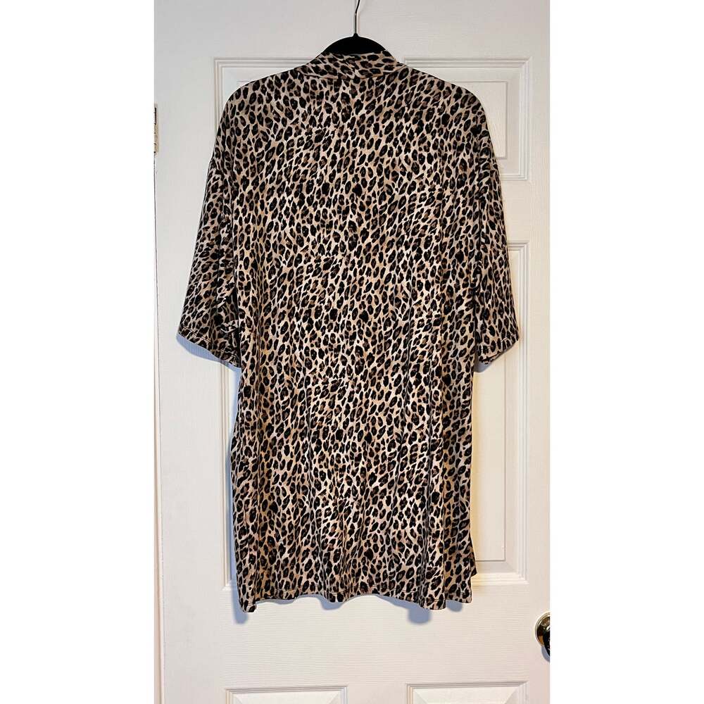 Apt 9 Intimates Leopard Print Robe - Size M - Picture 4 of 4